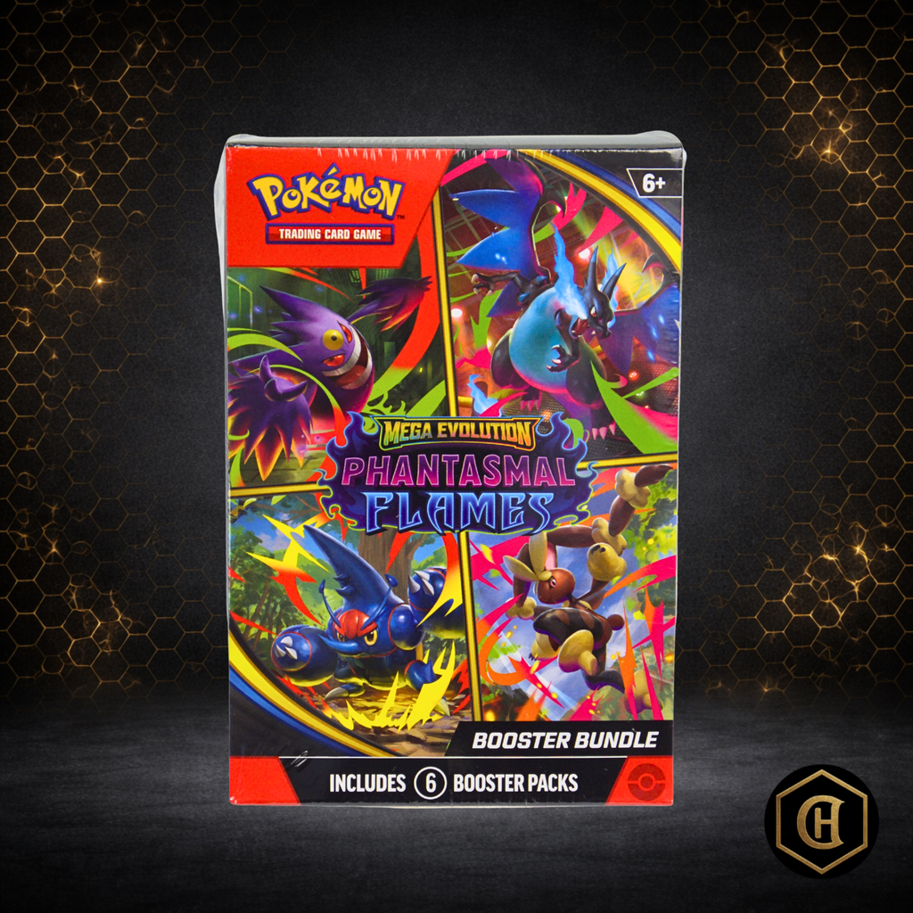 Pokémon TCG: Mega Evolution Phantasmal Flames Booster Bundle (Sealed, 6 Packs)