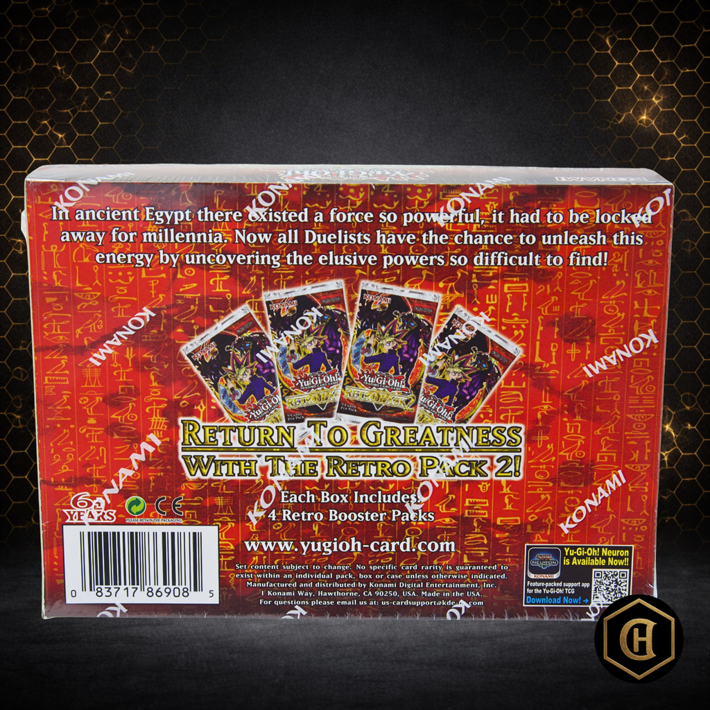 Yu-Gi-Oh! Retro Pack 2 Booster Box (2020 Reprint) Factory Sealed 4-Pack Box