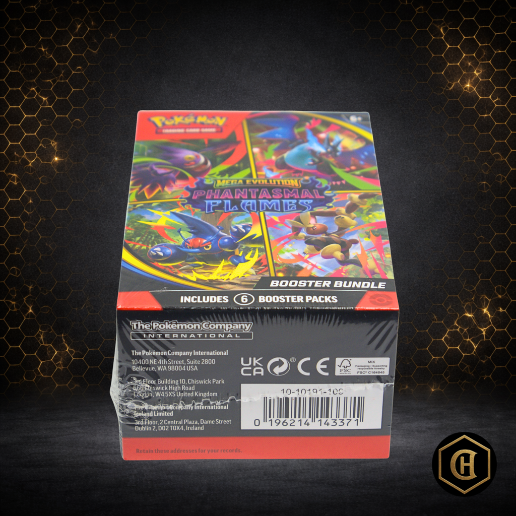Pokémon TCG: Mega Evolution Phantasmal Flames Booster Bundle (Sealed, 6 Packs)