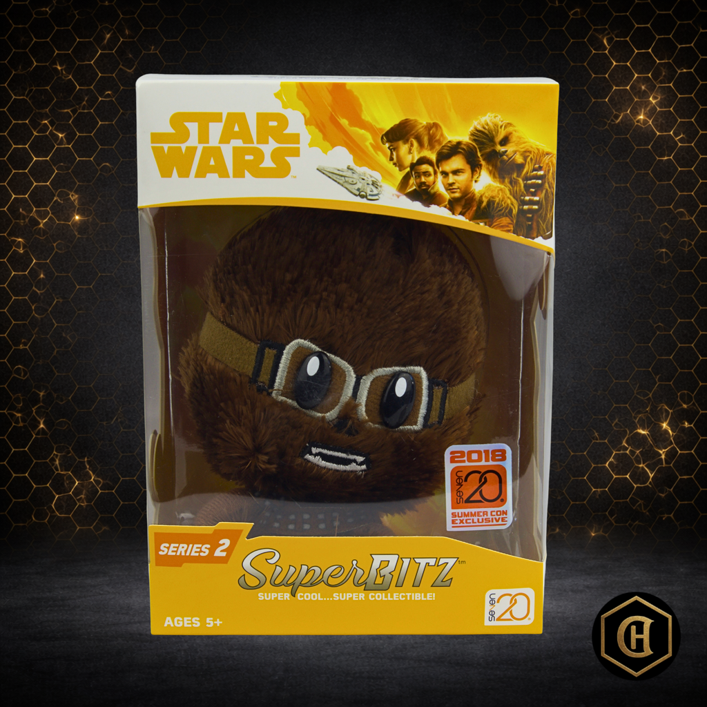 Star Wars Chewbacca with Goggles Superbitz Plush - SDCC 2018 Series 2 - New in Box