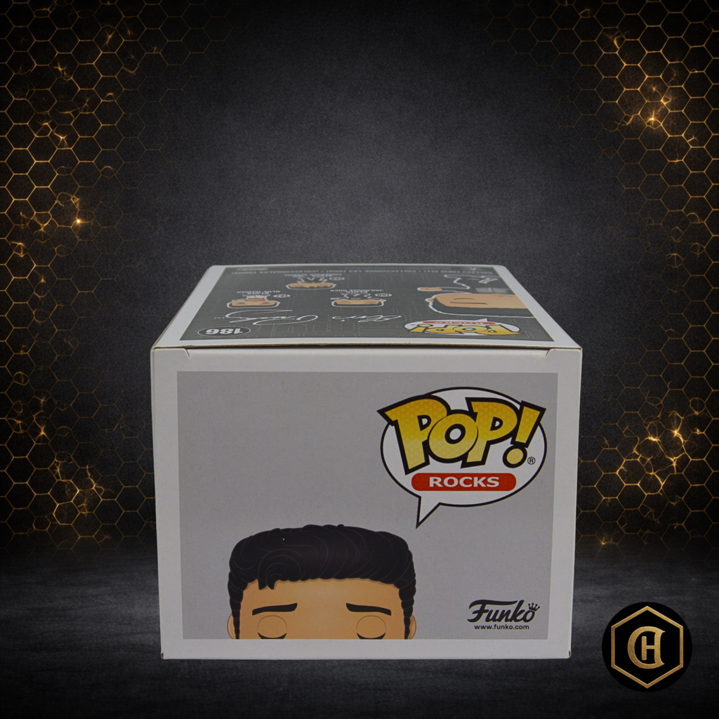 FUNKO POP! ROCKS - ELVIS JAILHOUSE ROCK #186 - 4" VINYL FIGURE - 2020 VAULTED