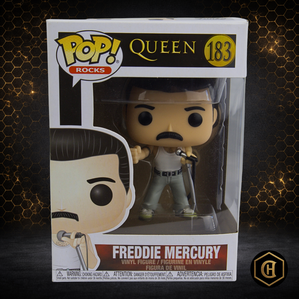 FUNKO POP! ROCKS - FREDDY MERCURY #183 - 4" VINYL FIGURE - QUEEN 2020 MINT CONDITION