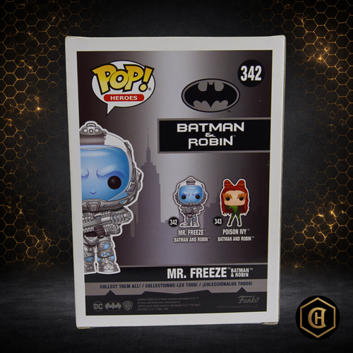 FUNKO POP! HEROES - MR. FREEZE #342 - 4" VINYL FIGURE - BATMAN & ROBIN 2020 CIB