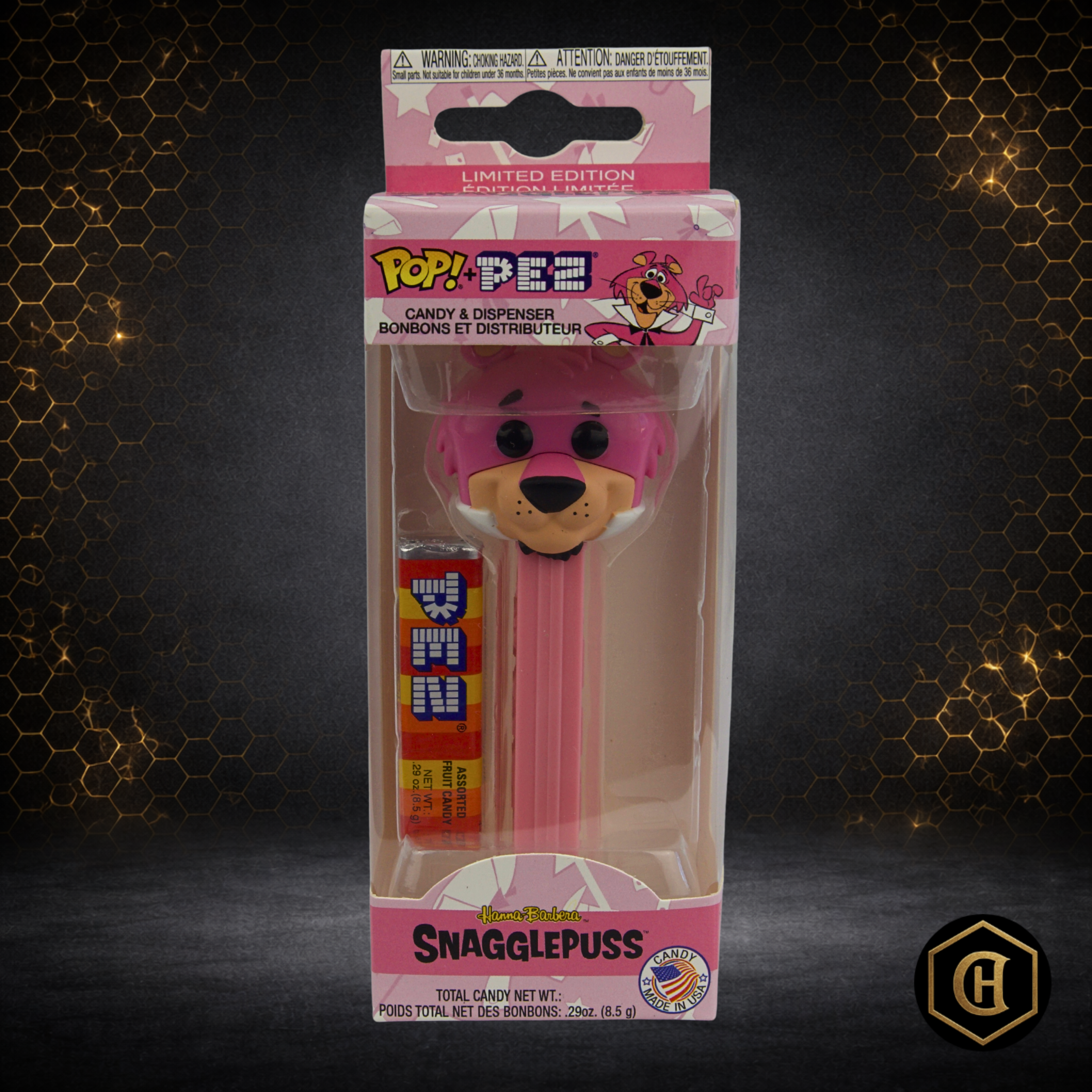 FUNKO POP PEZ SNAGGLEPUSS-HANNA BARBERA-WARNER BROS-2018 LIMITED EDITION-VAULTED