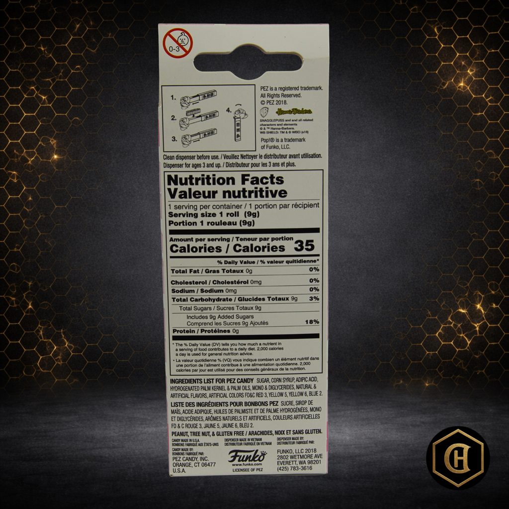 FUNKO POP PEZ SNAGGLEPUSS-HANNA BARBERA-WARNER BROS-2018 LIMITED EDITION-VAULTED