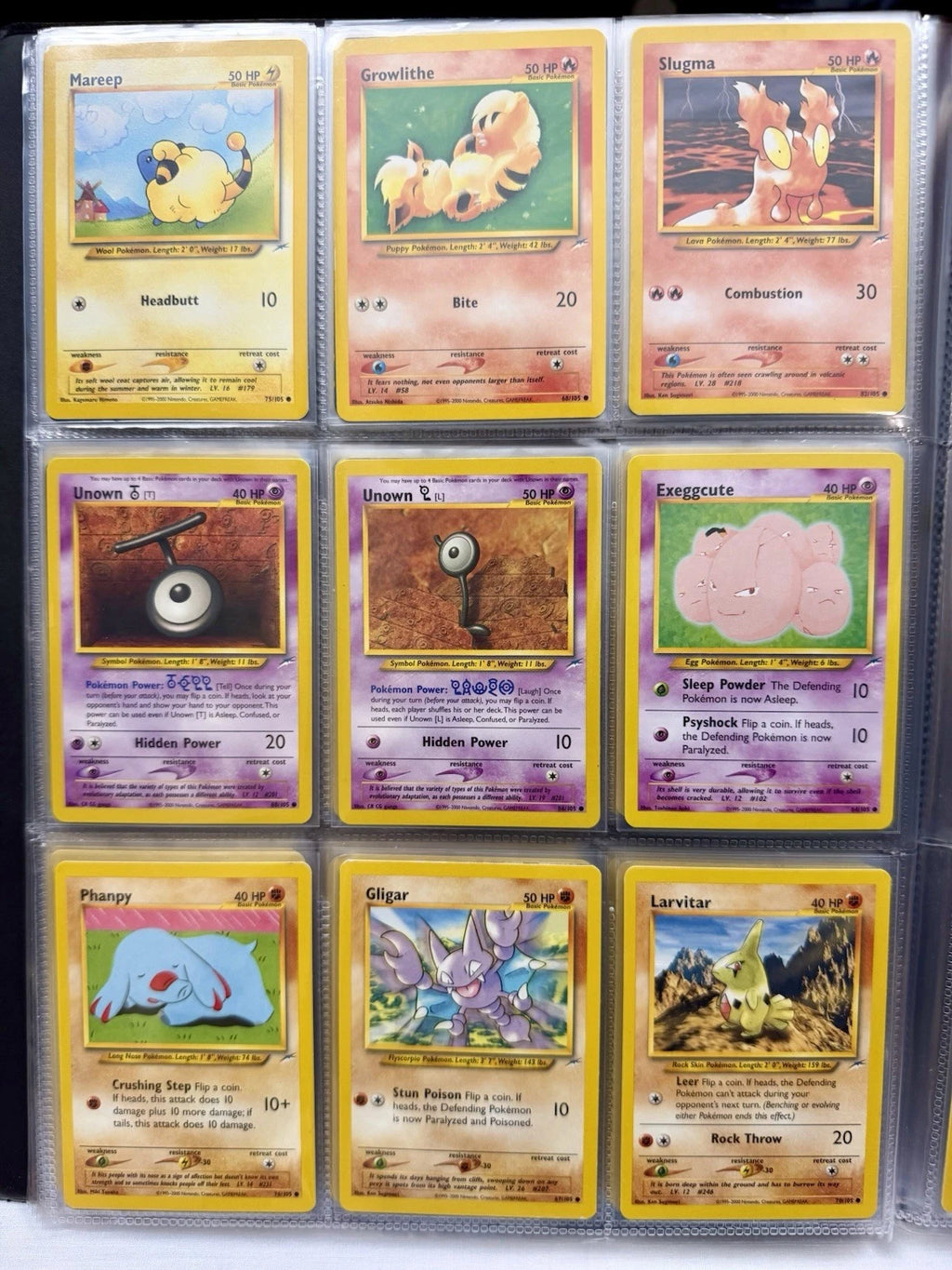 Pokemon Card Binder Lot 243 Cards Base Set Jungle Fossil Gym Neo WOTC Vintage - Picture 10 of 24