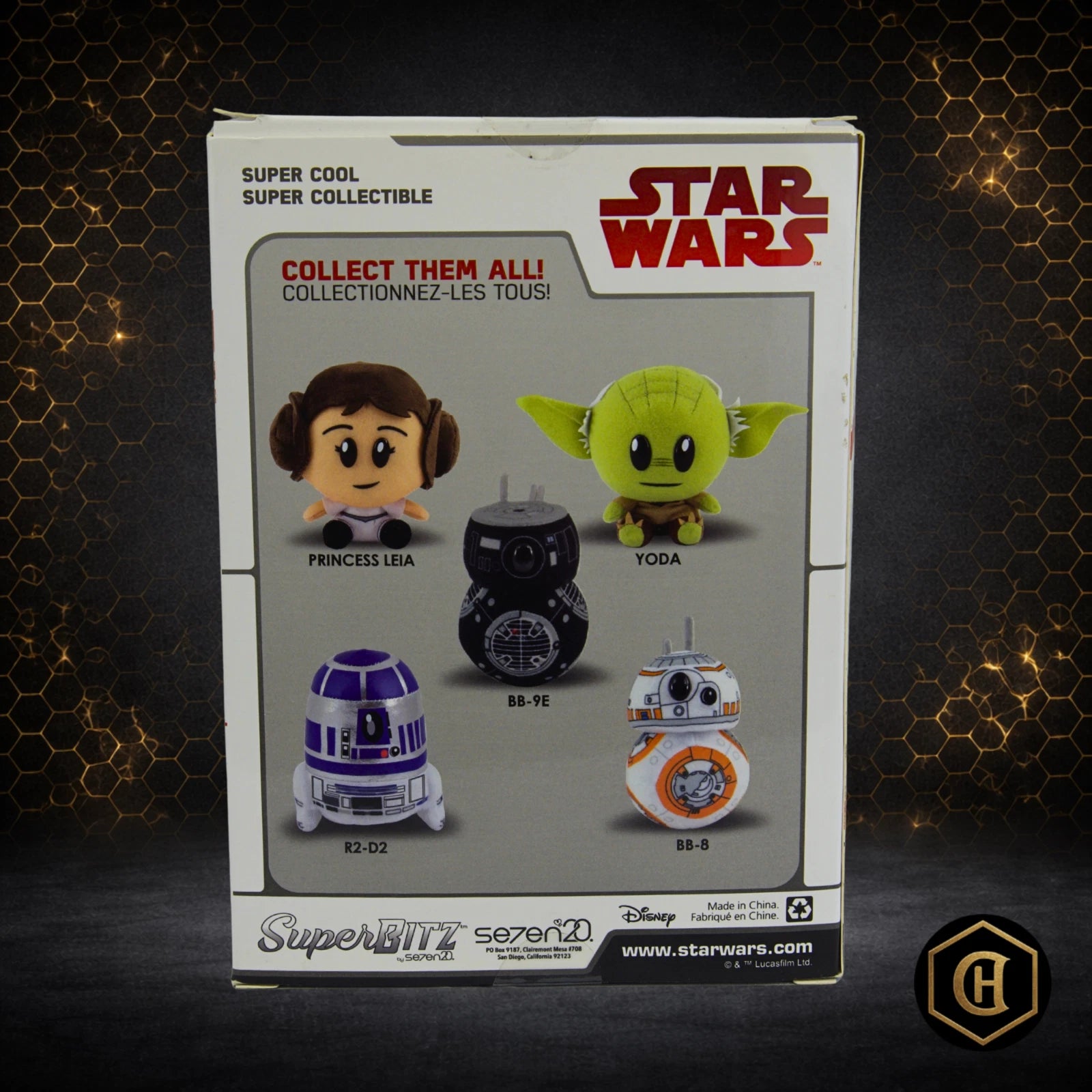 STAR WARS PRINCESS LEIA SUPERBITZ PLUSH SERIES 1 2017 DISNEY COLLECTIBLE NIB - Picture 2 of 6