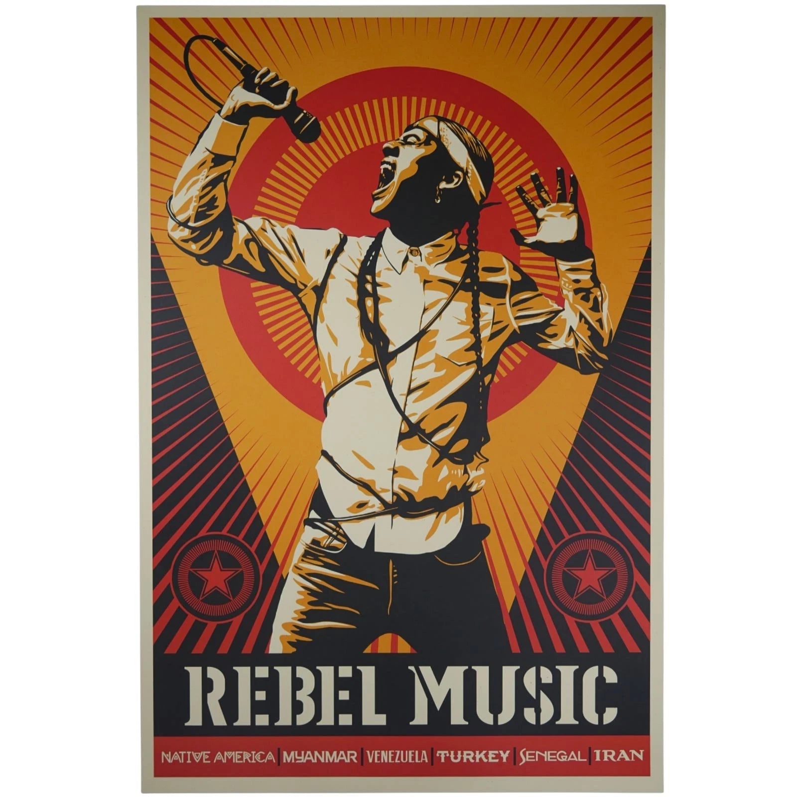 Shepard Fairey Rebel Music | OBEY | 36x24 | Production Archive Print + COA - Picture 2 of 12