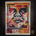 Shepard Fairey OBEY 3 Face Collage 24x18 Production Archive Print COA - Picture 1 of 12
