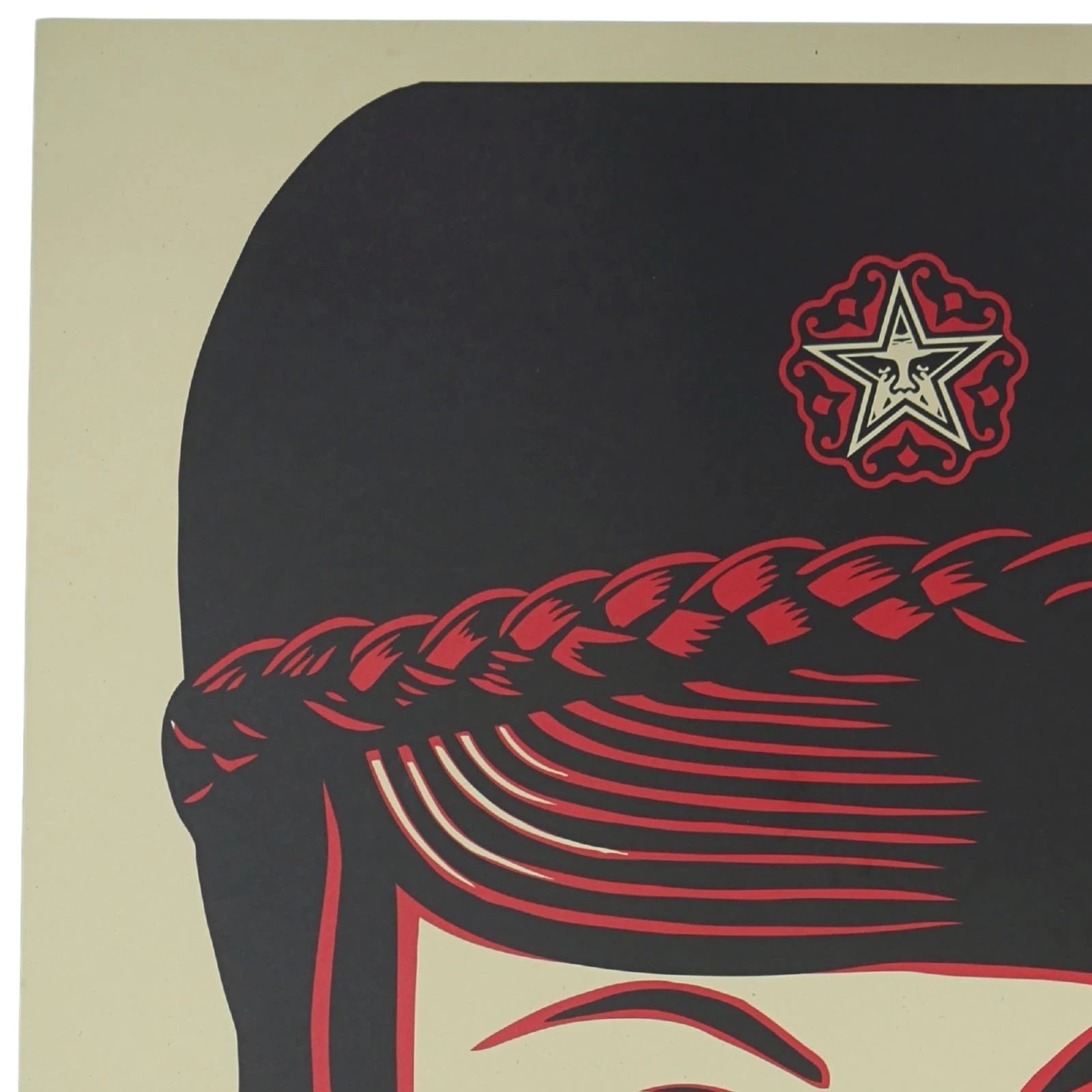 SHEPARD FAIREY OBEY "MUJER FATALE" 36x24 PRODUCTION ARCHIVE PRINT + COA - Picture 3 of 12