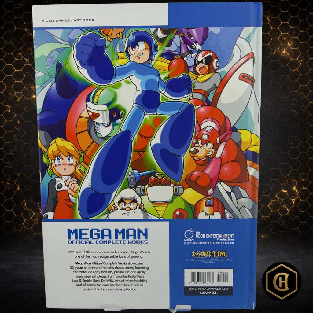 MEGA MAN OFFICIAL COMPLETE WORKS UDON ENTERTAINMENT CAPCOM HARDCOVER ART BOOK - Picture 2 of 3