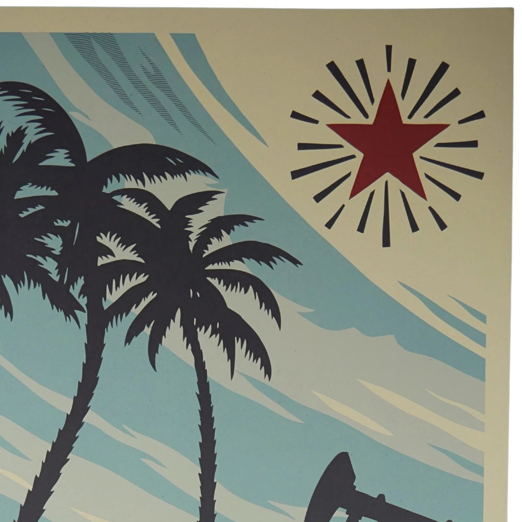 Shepard Fairey Lifeguard Not On Duty OBEY 36x24 Production Archive COA - Picture 4 of 12