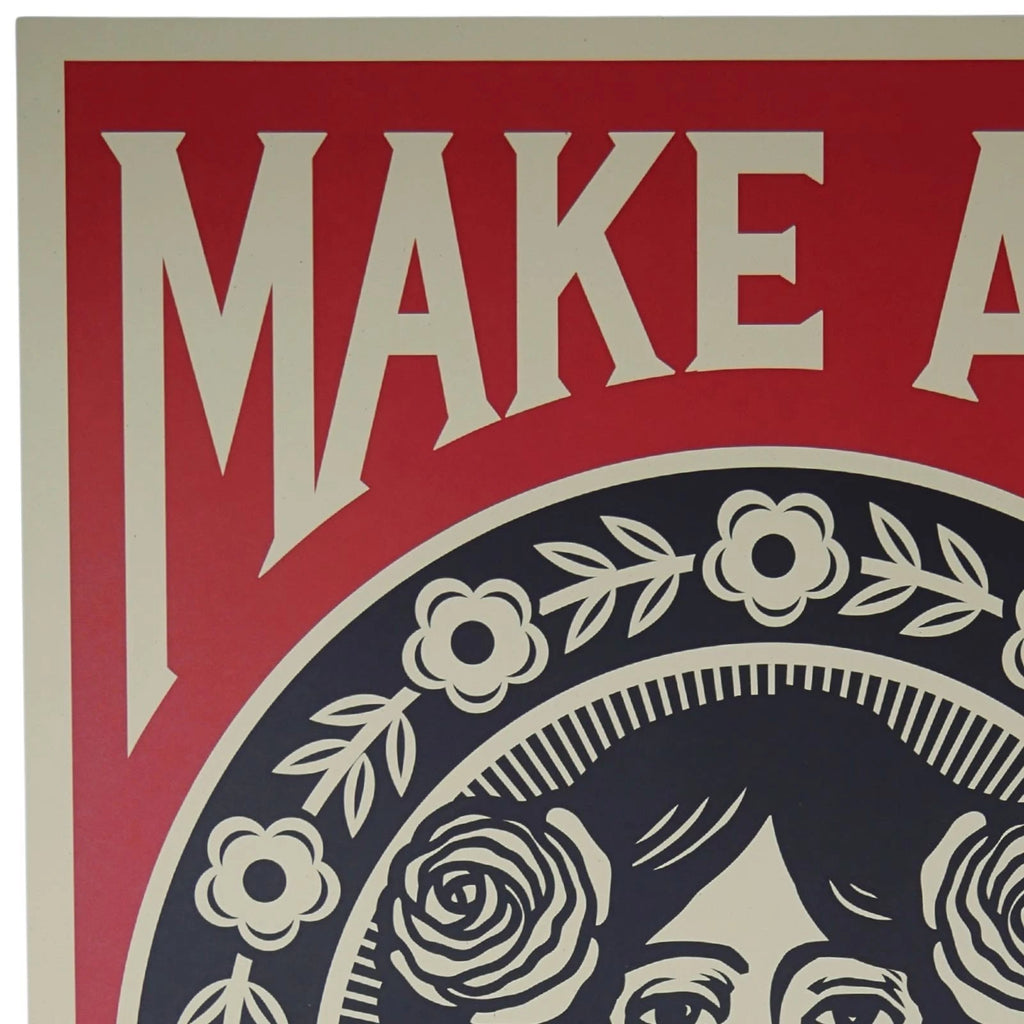 Shepard Fairey Make Art Not War | OBEY | 36x24 | Production Archive Print + COA - Picture 3 of 12