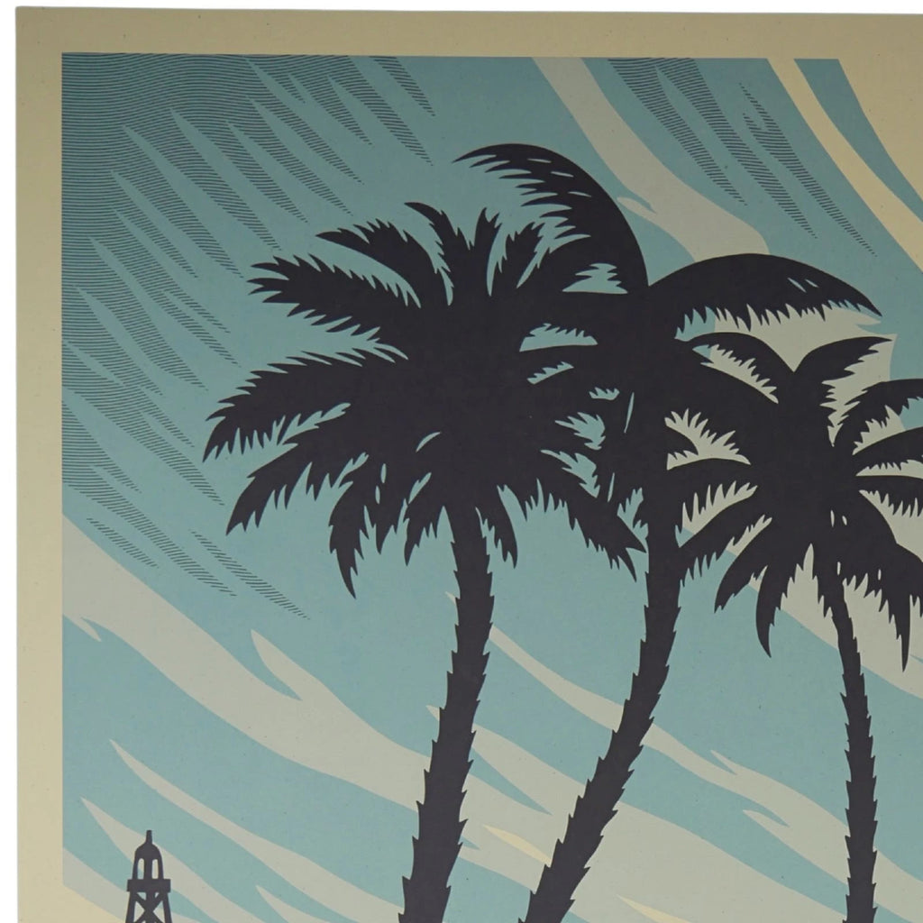 Shepard Fairey Lifeguard Not On Duty OBEY 36x24 Production Archive COA - Picture 3 of 12