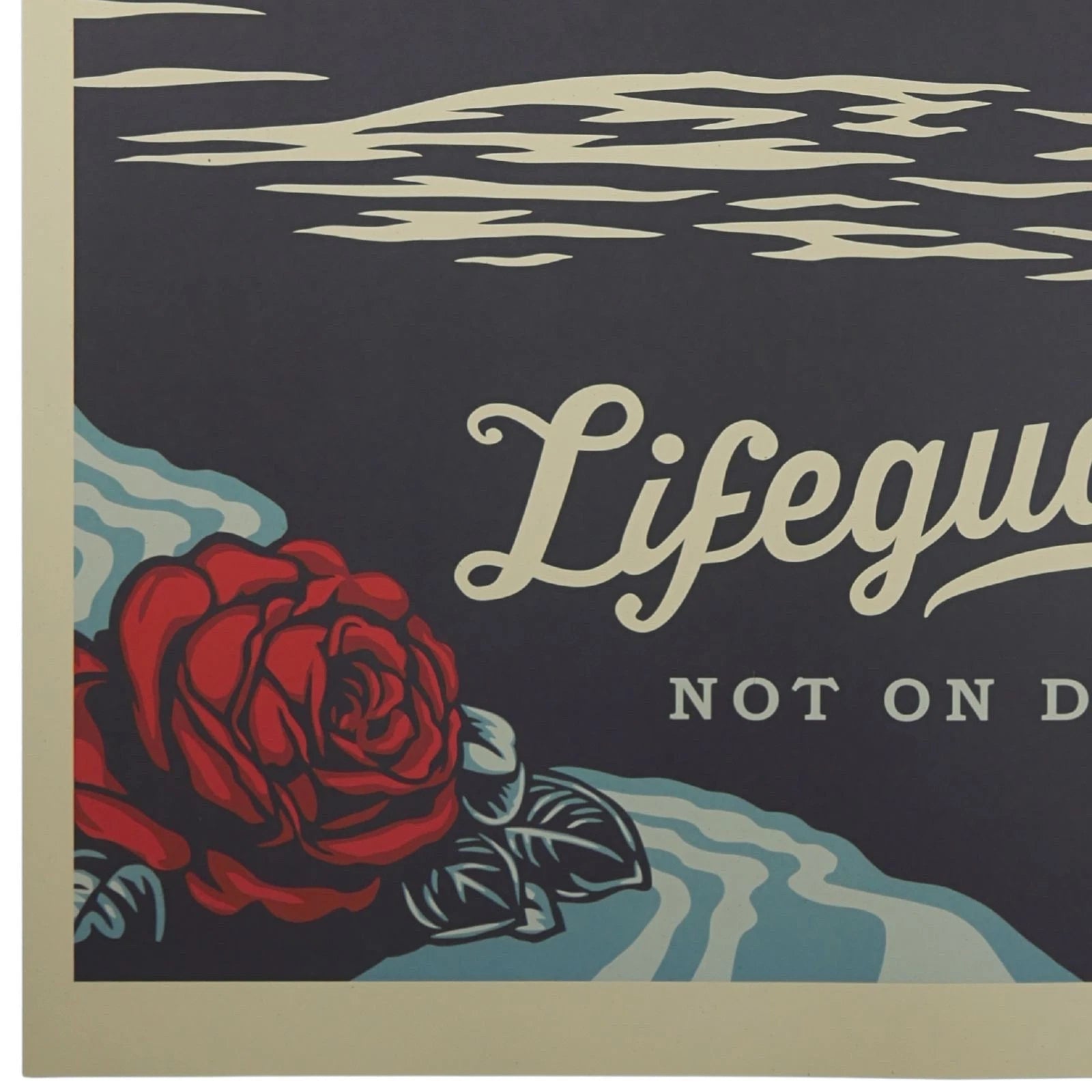 Shepard Fairey Lifeguard Not On Duty OBEY 36x24 Production Archive COA - Picture 5 of 12