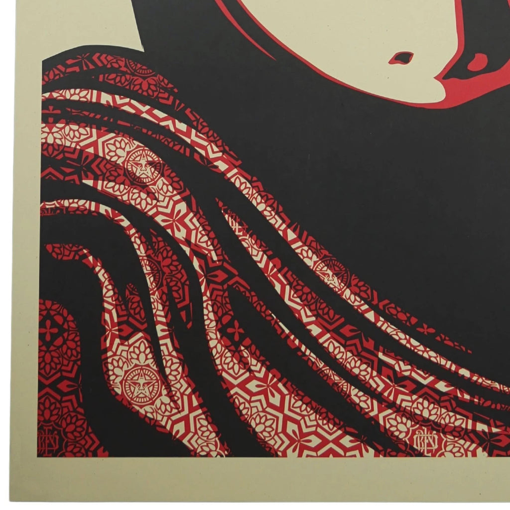 SHEPARD FAIREY OBEY "MUJER FATALE" 36x24 PRODUCTION ARCHIVE PRINT + COA - Picture 5 of 12