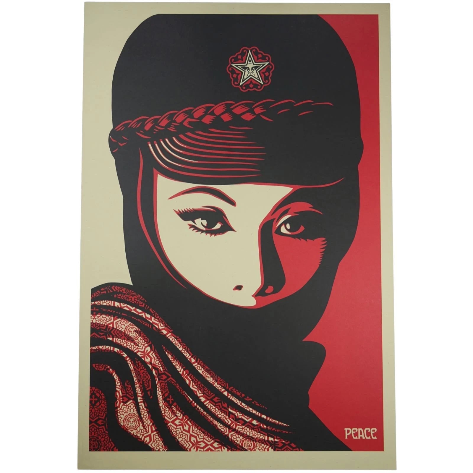 SHEPARD FAIREY OBEY "MUJER FATALE" 36x24 PRODUCTION ARCHIVE PRINT + COA - Picture 2 of 12