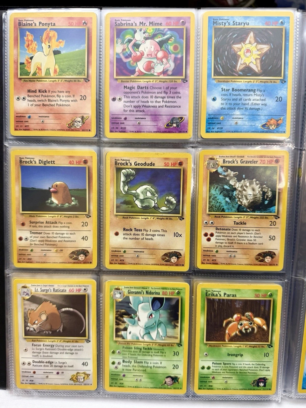 Pokemon Card Binder Lot 243 Cards Base Set Jungle Fossil Gym Neo WOTC Vintage - Picture 8 of 24