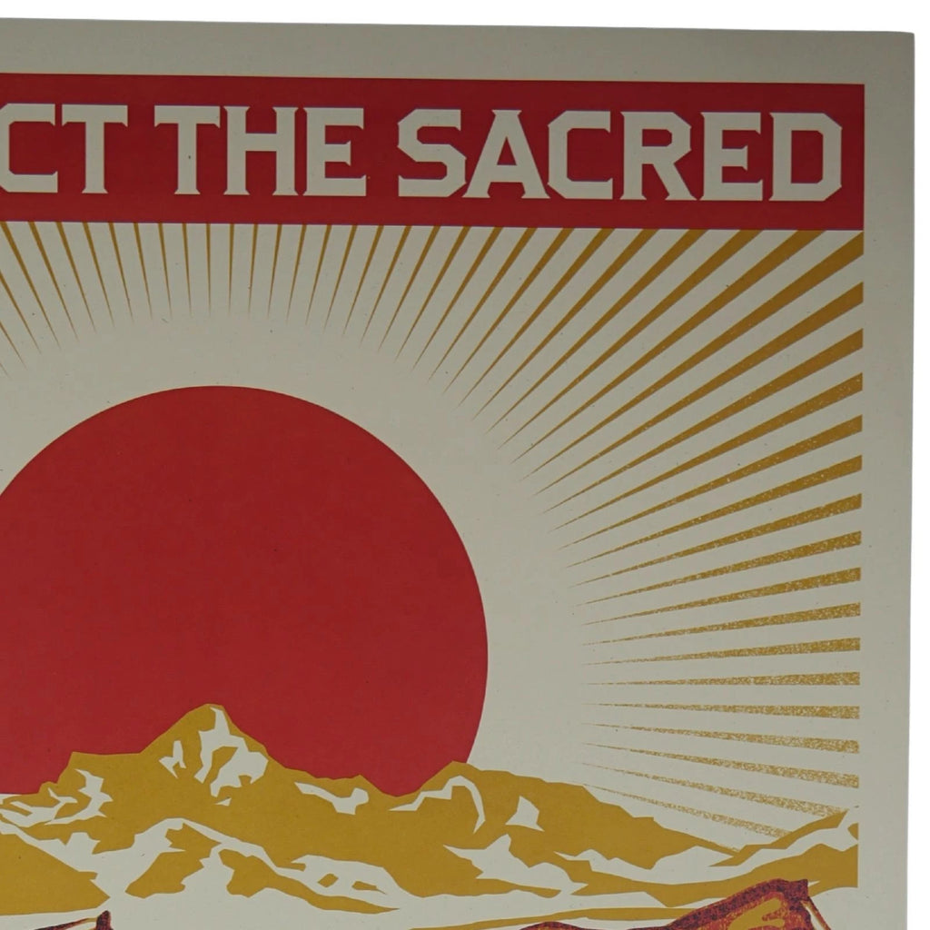Shepard Fairey Protect the Sacred OBEY 36x24 Production Archive Print COA - Picture 4 of 13