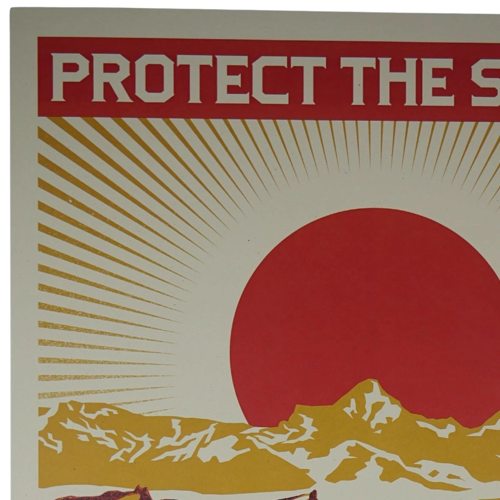 Shepard Fairey Protect the Sacred OBEY 36x24 Production Archive Print COA - Picture 3 of 13