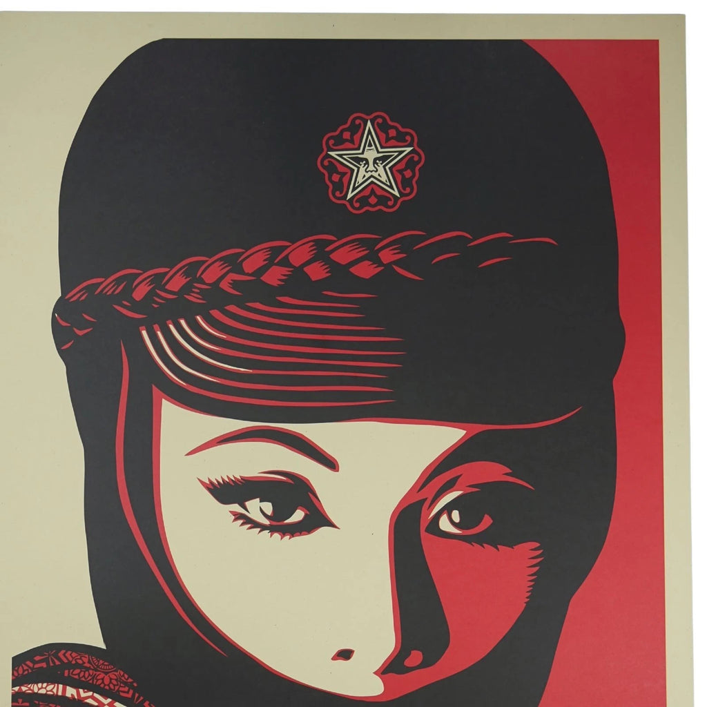 SHEPARD FAIREY OBEY "MUJER FATALE" 36x24 PRODUCTION ARCHIVE PRINT + COA - Picture 4 of 12