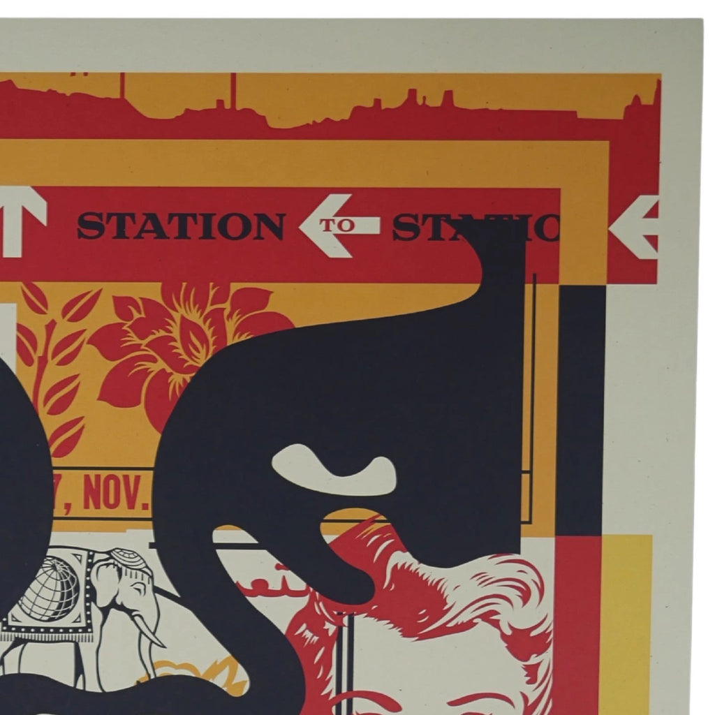 Shepard Fairey OBEY 3 Face Collage 24x18 Production Archive Print COA - Picture 4 of 12